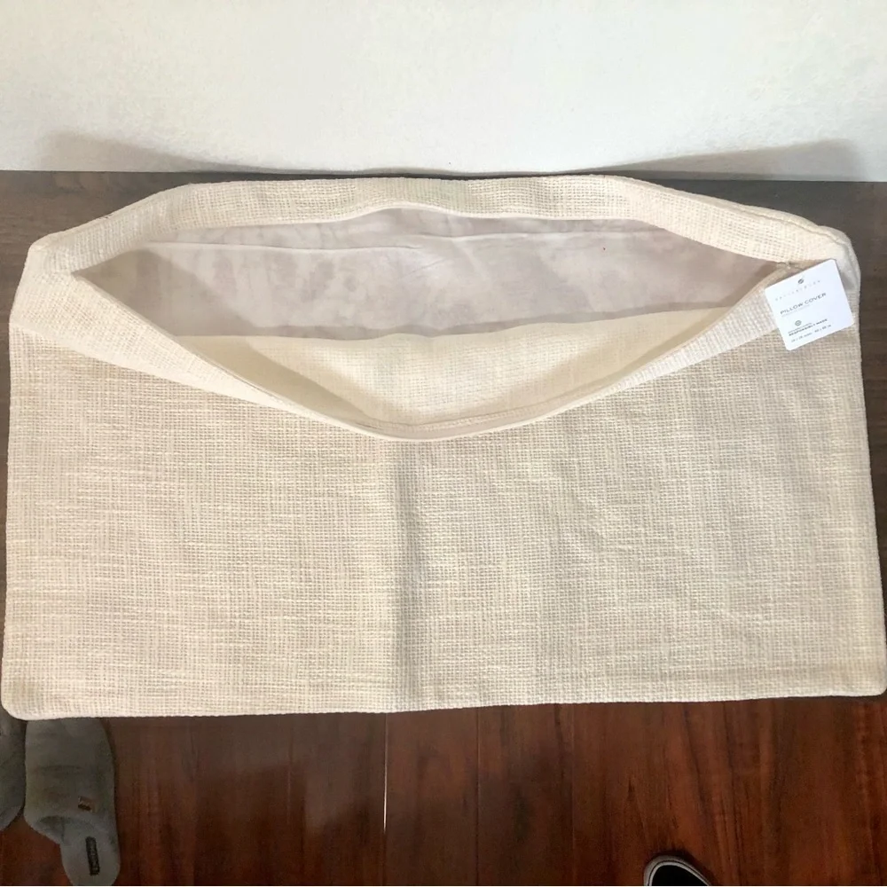 Pottery Barn All is Bright Embroidered Lumbar Throw Pillow Cover